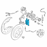 OEM 2021 BMW X1 Brake Pad Set Diagram - 34206859917