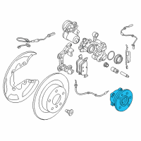 OEM 2020 BMW X2 Wheel Hub With Bearing Diagram - 33-41-6-851-589