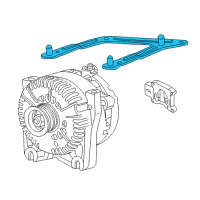 OEM 2003 Lincoln Aviator Alternator Bracket Diagram - 2C5Z-10153-BA