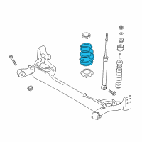 OEM 2014 Nissan Versa Spring-Rear Suspension Diagram - 55020-9ME1A