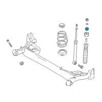 OEM 2016 Nissan Versa Bush-Rear Shock Absorber Diagram - 56217-1HK0B