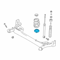 OEM 2016 Nissan Versa Rear Spring Seat-Rubber Lower Diagram - 55032-1HJ0A