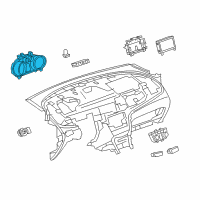 OEM 2014 Buick Encore Cluster Diagram - 42342739