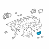 OEM 2015 Buick Encore Dash Control Unit Diagram - 22944943