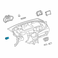 OEM 2014 Chevrolet Sonic Headlamp Switch Diagram - 95297029