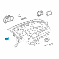 OEM 2016 Buick Encore Headlamp Switch Diagram - 95297029