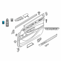 OEM 2020 BMW 840i Gran Coupe Switch Trunk Lid Diagram - 61-31-9-299-459