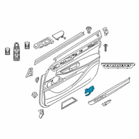 OEM BMW 750i xDrive Door Opener Inner Front Right Diagram - 51-41-7-398-826