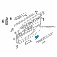 OEM BMW 740i Door Opener Inner Front Right Diagram - 51-41-7-398-826