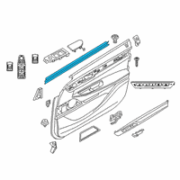 OEM 2019 BMW M760i xDrive Inner Right Window Channel Cover Diagram - 51-33-7-336-012