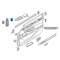 OEM 2019 BMW 740i xDrive Front Door Cluster Switch Unit Diagram - 61-31-9-382-503