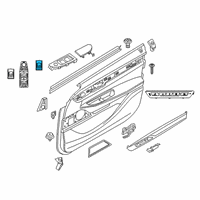 OEM BMW 740i xDrive Front Door Cluster Switch Unit Diagram - 61-31-9-382-503