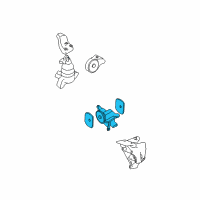 OEM Hyundai Santa Fe Transaxle Mounting Bracket Assembly Diagram - 21830-26200
