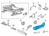 OEM 2022 Cadillac CT4 Outer Finish Panel Diagram - 84791842