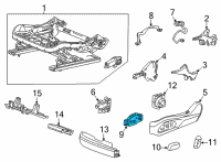 OEM 2021 GMC Yukon Seat Switch Diagram - 84751530