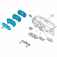 OEM 2017 Kia Sportage Cluster Assembly-Instrument Diagram - 94011D9190