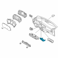 OEM 2017 Kia Sportage Complete-Crash Pad Lower Switch Diagram - 93300D9060CBJ