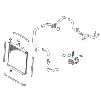 OEM Lexus RX450hL Sensor, Water Temper Diagram - 89422-47010