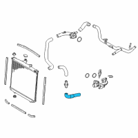 OEM 2018 Toyota Highlander Upper Hose Diagram - 16573-0P040