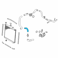 OEM 2017 Toyota Highlander Upper Hose Diagram - 16571-0P390