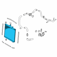 OEM 2019 Toyota Highlander Radiator Assembly Diagram - 16400-0P540