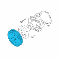 OEM 1999 Hyundai Elantra Pulley-Coolant Pump Diagram - 25221-23001