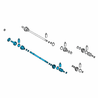 OEM 2020 Hyundai Tucson Shaft Assembly-Drive Rear Diagram - 49600-D3000