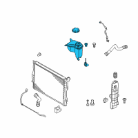 OEM 2008 BMW M3 Coolant Expansion Tank Diagram - 17-11-2-283-500