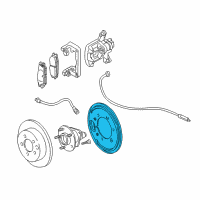 OEM Pontiac Splash Shield Diagram - 25990034