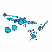 OEM 2015 Ram 3500 Axle-Rear Complete Diagram - 68226810AG