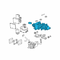 OEM 2009 Hummer H3T Master Cylinder Diagram - 15240721