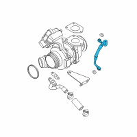 OEM 2017 BMW X3 Oil Pipe Diagram - 11-42-7-808-756