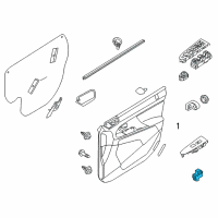 OEM Kia Power Window Sub Unit Assembly Diagram - 935813W000