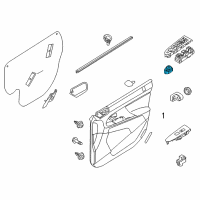 OEM 2011 Kia Sportage Switch Assembly-Outside Mirror Diagram - 935733W000WK