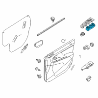 OEM Kia Main Power Switch Assembly Diagram - 935713W200WK