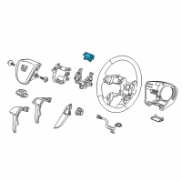 OEM 2012 Honda Pilot Damper, Steering Diagram - 78520-SZA-A81