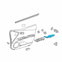 OEM 2019 Toyota Prius Armrest Diagram - 74220-47010-C0