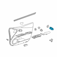 OEM 2016 Toyota Prius Window Switch Diagram - 84040-47070