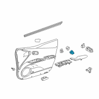 OEM 2018 Toyota Camry Window Switch Diagram - 84810-47010