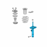 OEM 2020 Honda Civic Damper Unit, Front Right Diagram - 51611-TBA-A03