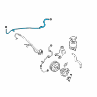 OEM 2008 Lexus ES350 Steering Gear Outlet Return Hose Diagram - 44416-33211