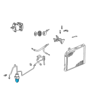 OEM 2000 Dodge Durango DRIER-Air Conditioning Filter Diagram - 5010445AA