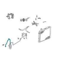 OEM Dodge Durango Line Air Conditioning SUCT Diagram - 5010424AA