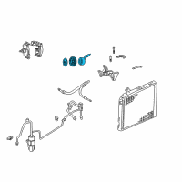 OEM 2002 Dodge Ram 1500 Clutch-A/C Compressor Diagram - 4882008