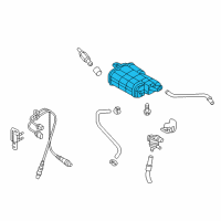 OEM Kia Optima Canister Assembly Diagram - 31420D5600