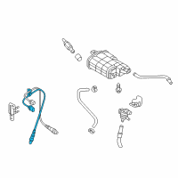 OEM 2014 Kia Forte Koup Oxygen Sensor Assembly Diagram - 392102B420