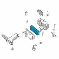 OEM 2017 Infiniti QX60 Air Cleaner Element Diagram - 16546-3KY0A