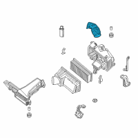 OEM 2014 Infiniti QX60 Duct Assembly Air Diagram - 16576-3KY1A