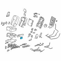 OEM 2022 Lexus RX450hL Cup Holder Assembly Diagram - 66990-48100-C0