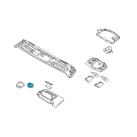 OEM Infiniti G37 Holder-SUNVISOR Diagram - 96409-JJ50A